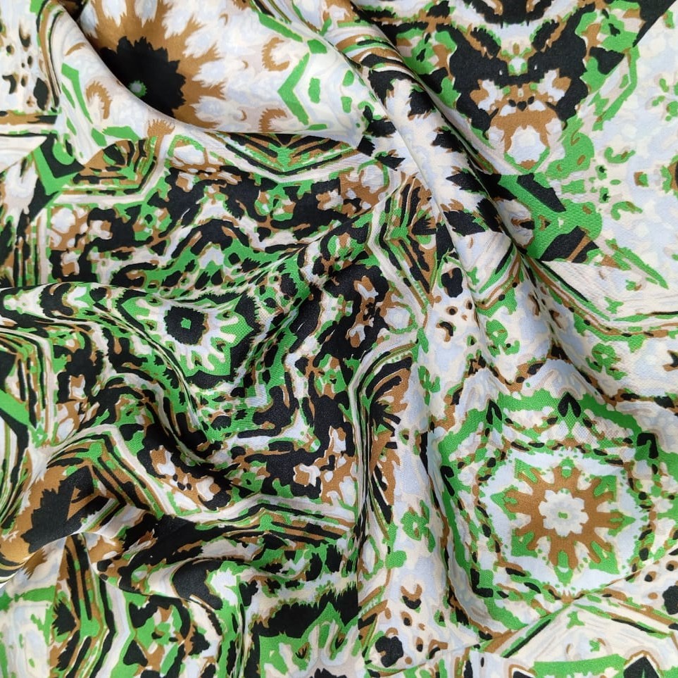 Missoni Green Print On Korean Satin S23 KSPS71