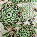 Missoni Green Print On Korean Satin S23 KSPS71