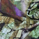 Brush Art Print On Korean Satin S23-KSPS34