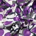 Blue Berry Print On Dutchess Satin S23-DSPS10