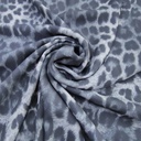 Black & Grey Leopard Print On Royal Georgette (SS20) RGPS03