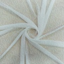 Clip Jacquard Dyed Fabric (Abstract, White)