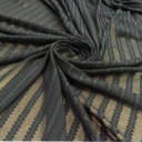 Clip Jacquard Dyed Fabric(Stripes, Black)