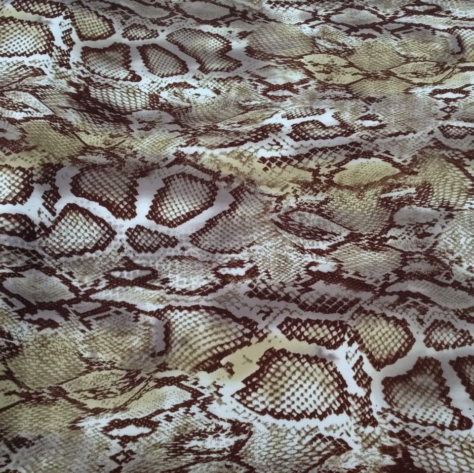 Western Brown Snake Print On Roberto Cavalli  RCPS29