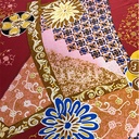Traditional Art Print on Pure Silk Satin