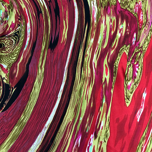 Marble Art Print on Pure Silk Satin