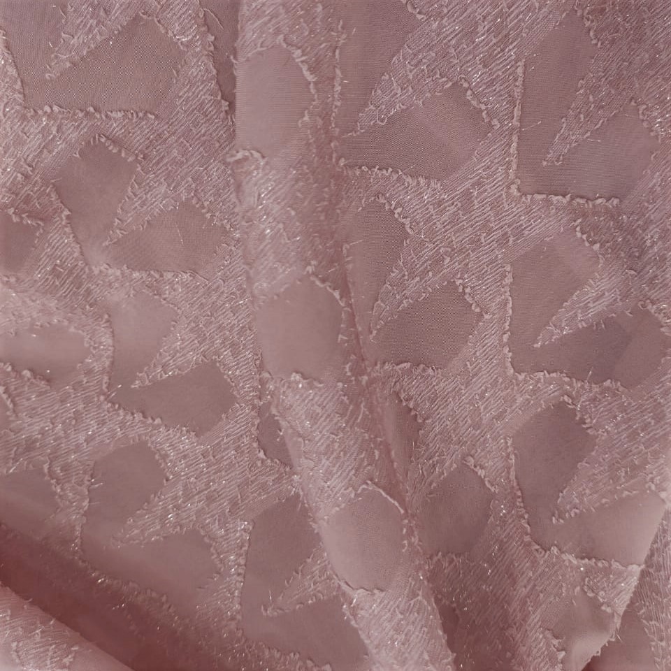 Metallic Jacquard (Star) Dyed Fabric