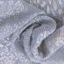 Leopard Print On Platinoir Foil Dyed Fabric