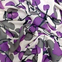 Voilet Berry On White Base Print On Royal Georgette (SS20) RGPS31