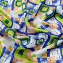 Abstract Artwork Print On Korean Satin S23 KSPS04