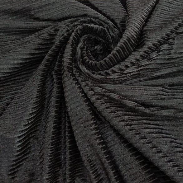 Stripe Velvet Burnout Dyed Knitted Fabric