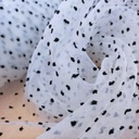 Madonna Organza Dyed Fabric (Two Tone)(Black on White 15)