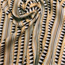 Chevron Yellow Print On Twill Satin (SS24) TSPS13