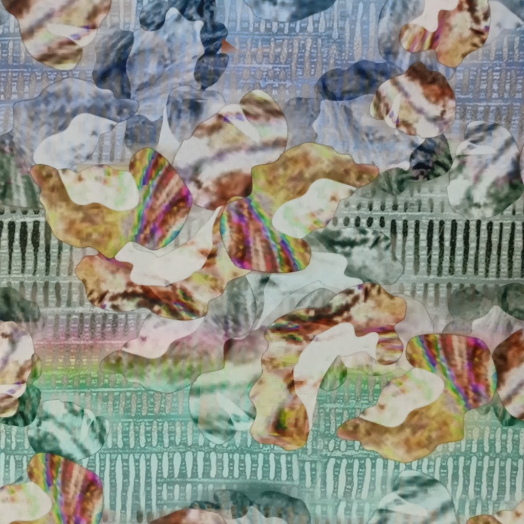 Tropical Escape Print On Sumo Satin S23-SSPS19