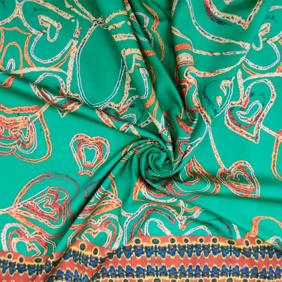 Print On Crepe Georgette Lycra CGLP11