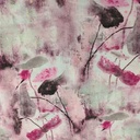  Water Brush Effect (Pink) Print On Snake Crepe S23 SCPS15