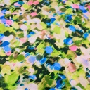 Brush Artwork Print On Korean Satin S23-KSPS35