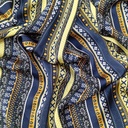 Bohemian Print On Korean Satin S23 KSPS29