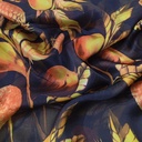 Pineapple Print On Korean Satin S23 KSPS88