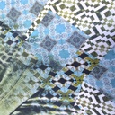 Abstract Marble Print On Korean Satin S23 KSPS08