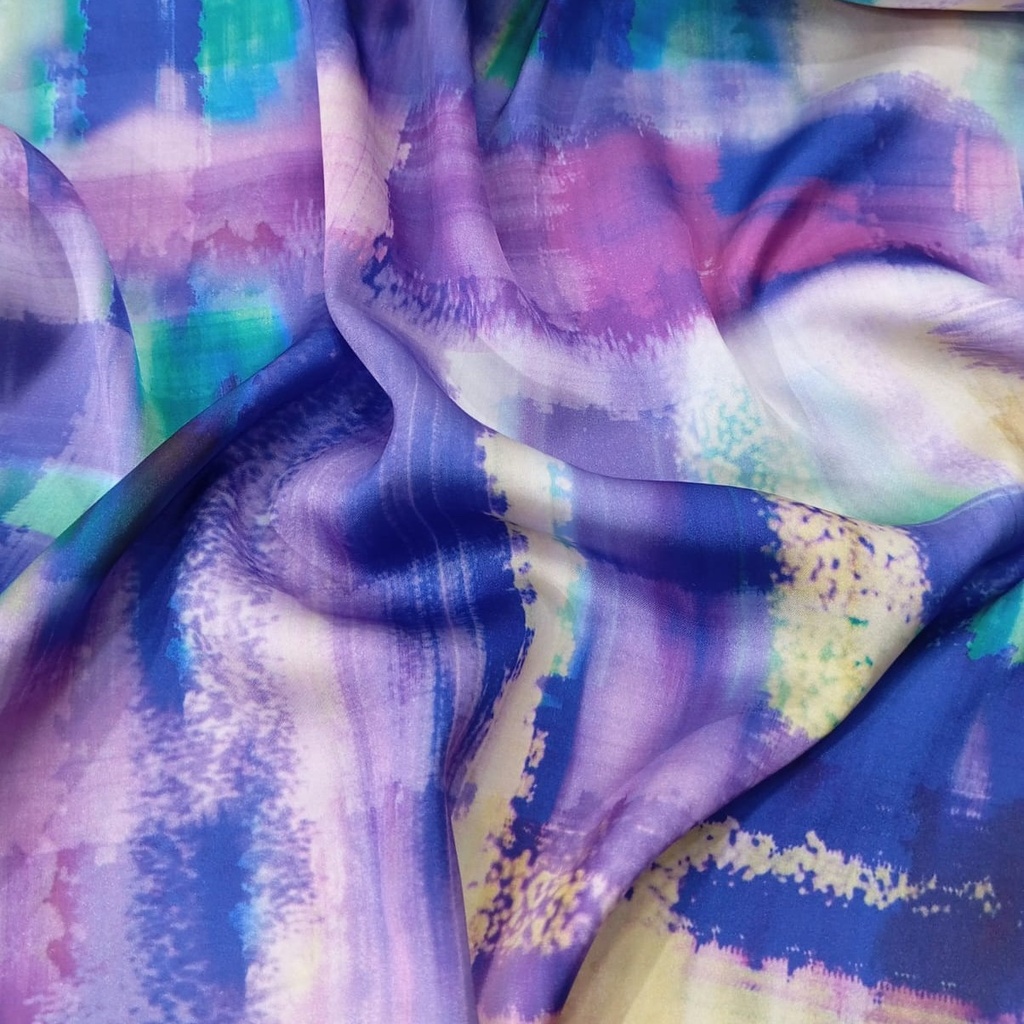 Brush Wall Art Print On Korean Satin S23-KSPS36