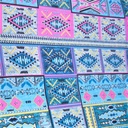 Bohemian Pink Print On Korean Satin S23 KSPS28