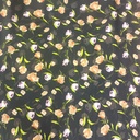 Red & Orange Roses Print On Korean Satin S23-KSPS95