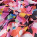 Brush Art Print On Korean Satin S23-KSPS70