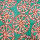 Wheel Of Art (Brown) Print On Silk Chiffon S23-SCPS266