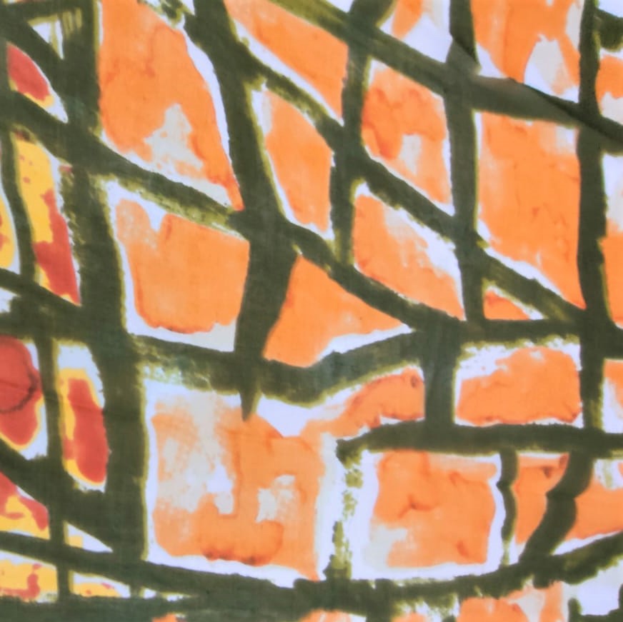 Break Art Print On Silk Chiffon S23-SCPS126