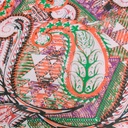 Tree In Paisley Print On Silk Chiffon S23-SCPS205