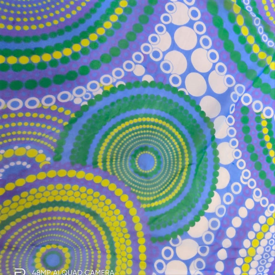 Mazematics Print On Silk Chiffon S23-SCPS171