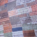 Multicolour Check Box Print On Silk Chiffon S23-SCPS173