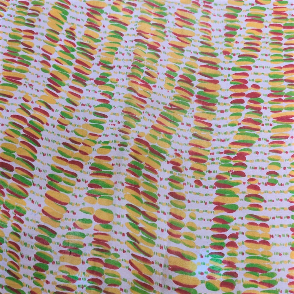 Double Spots Print On Silk Chiffon S23-SCPS145