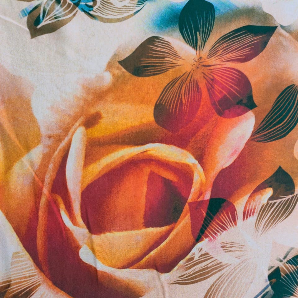 Print On Silk Georgette#06
