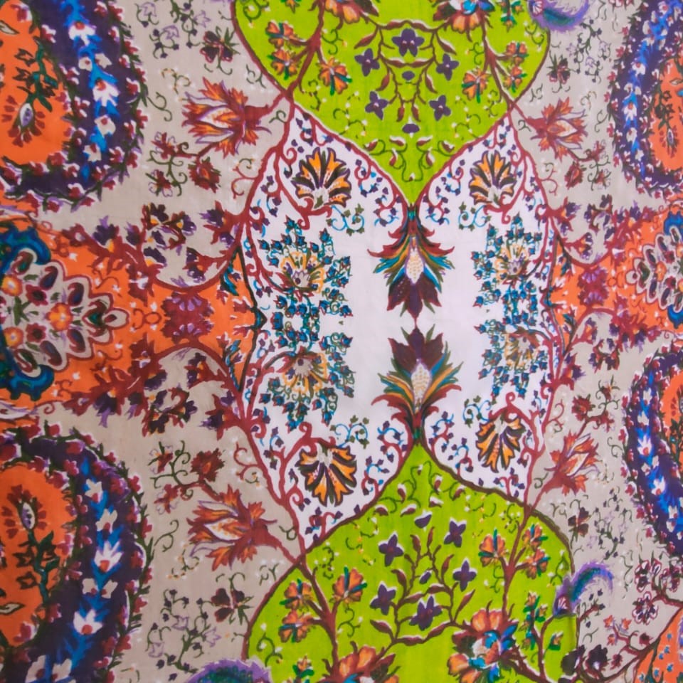 Print On Silk Chiffon #01