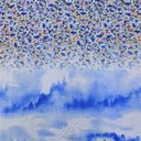 Border Tie Dye Print On Flat Chiffon FCPS276