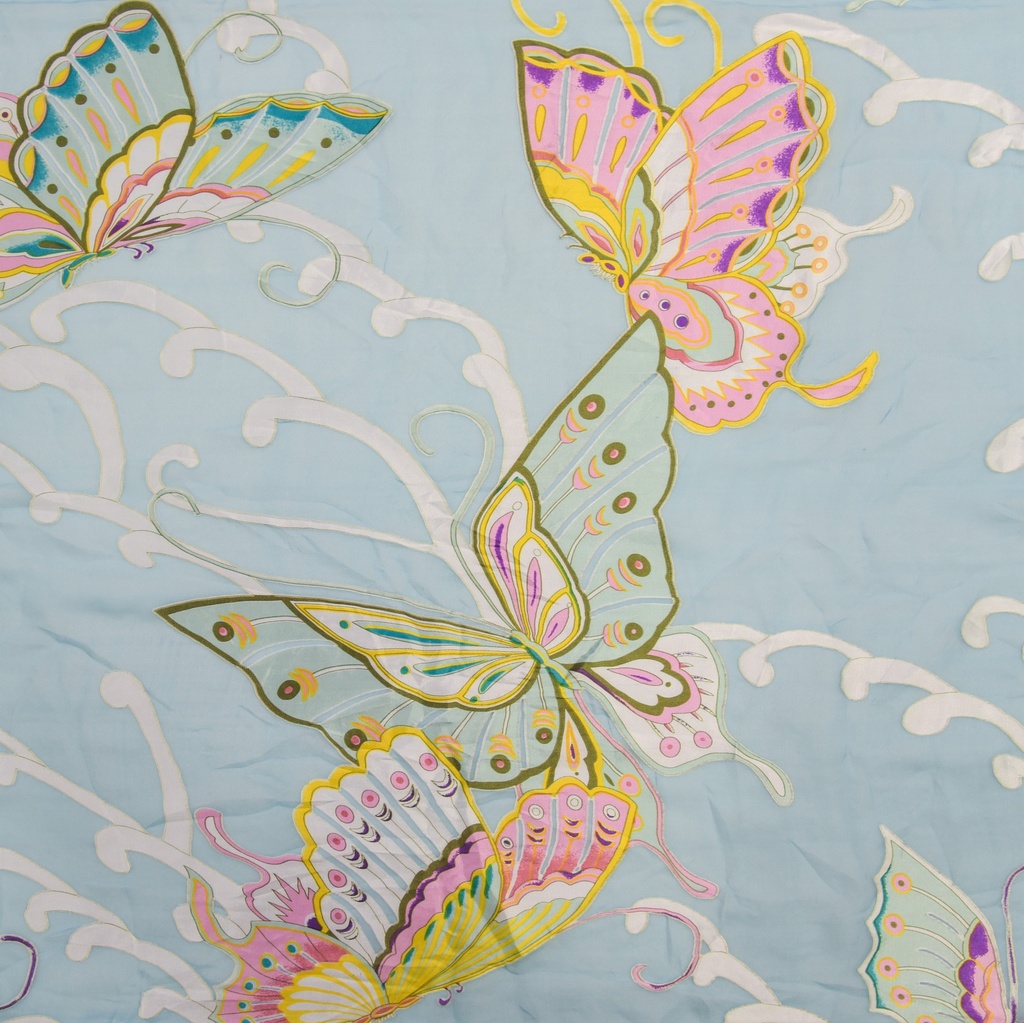 Print On Silk Satin Burnout#03