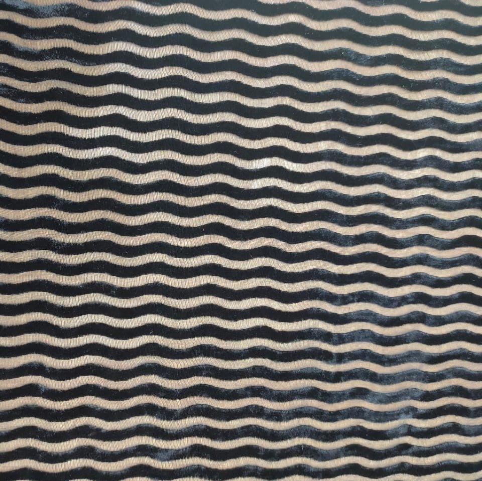 Black Poly Viscose Velvet Brasso #05