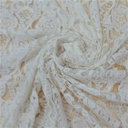 White Dyed Lace Fabric