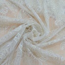 White Dyed Lace Fabric#07