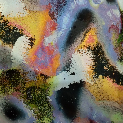 Abstract Print On Habutai Satin S24 HSPS14