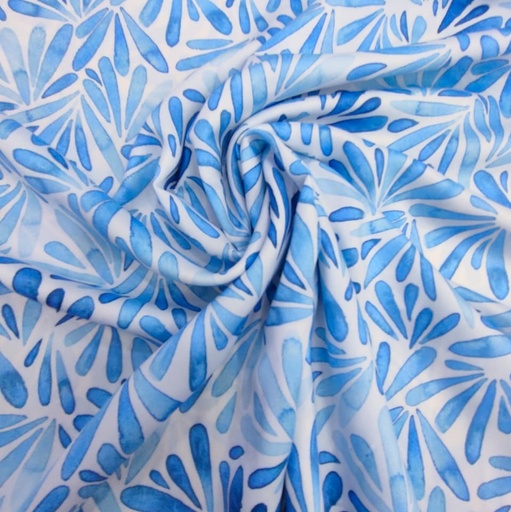 Splash Of Water Print On Sumo Satin S23-SSPS16