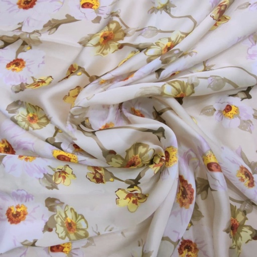 Happy Things Print On Habutai Satin S23-HSPS83