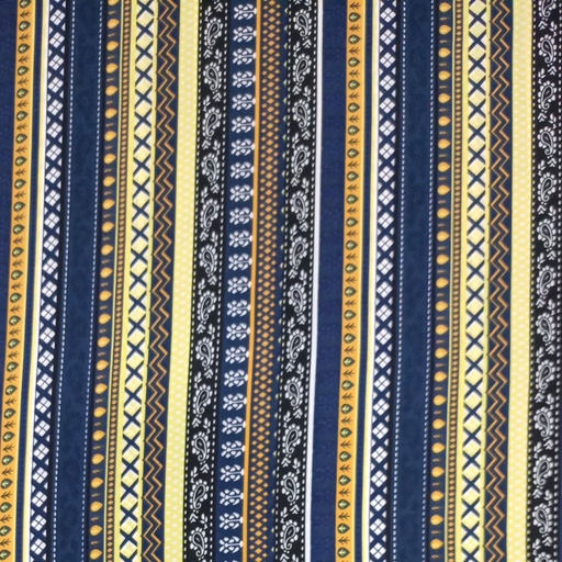 Bohemian Print On Korean Satin S23 KSPS29