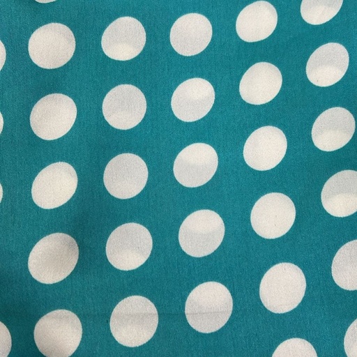 Polka Dot Print On Poly Satin (SS25) FFFS27