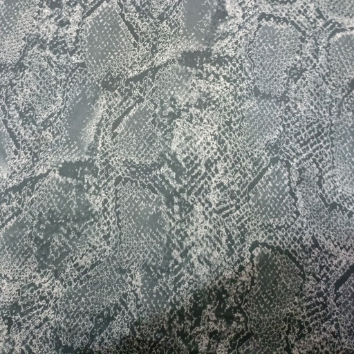 Black Snake Skin Print On Korean Satin SS22L KSPL50