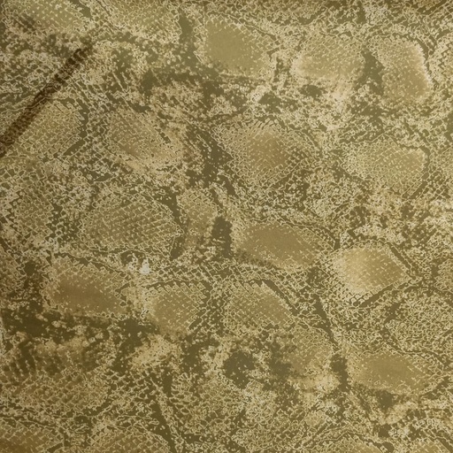Mustard Snake Skin Print On Korean Satin SS22L KSPL53